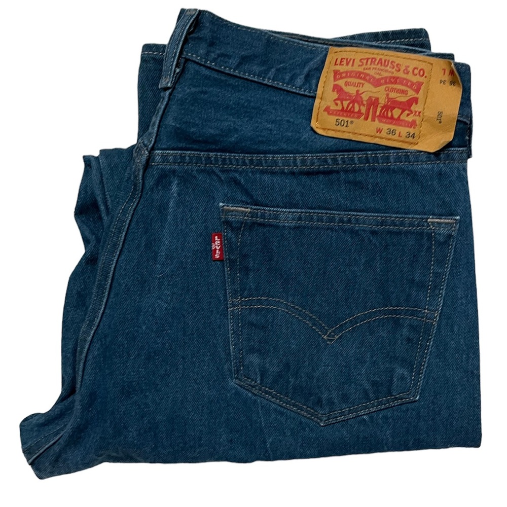 Levi’s White Oak Cone Mill STF 501s size 36 x 34.